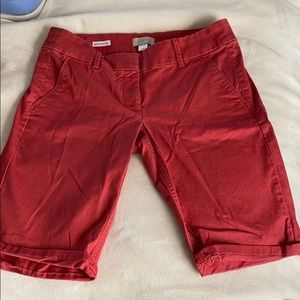 Salmon Bermuda Roll Shorts LOFT